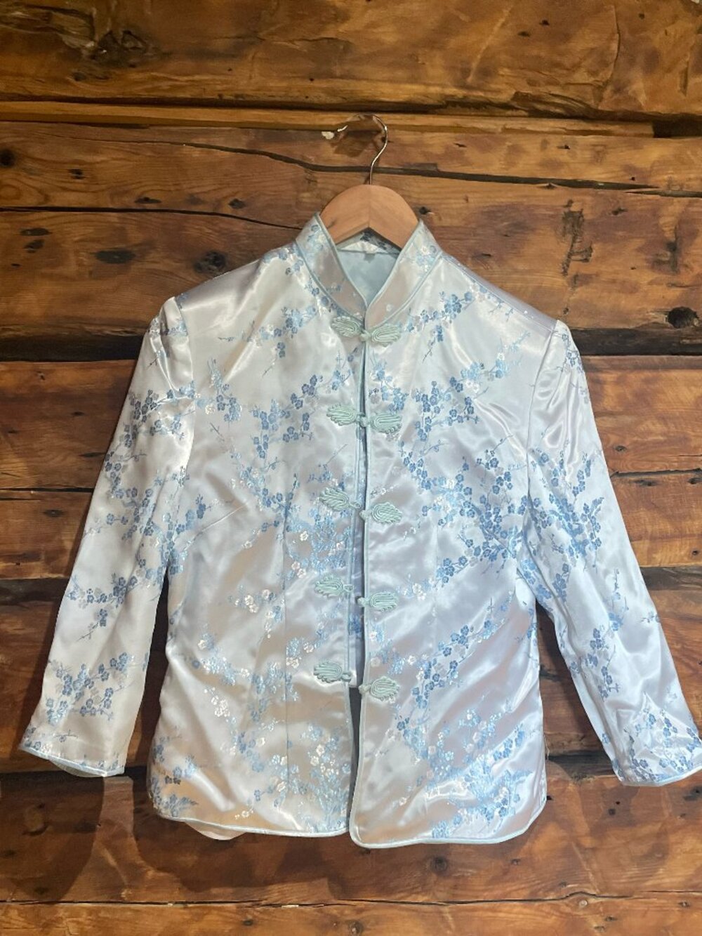 Satin Floral Chinese Inspired Jacket